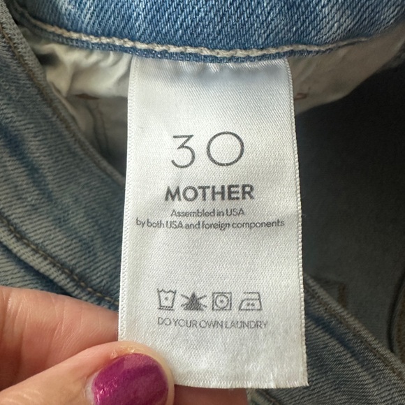 Mother The Insider Crop Step Fray Jeans NWT 30 - Picture 13 of 15